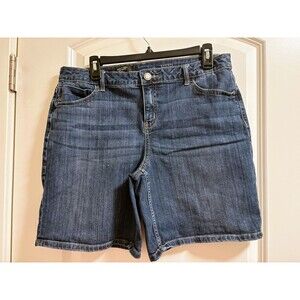 Simply Vera Vera Wang Mid rise dark Shorts 12